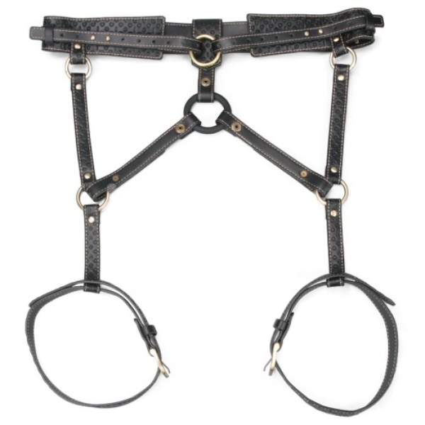 Rebellion Reign Full Body Harness - Black - Image 5