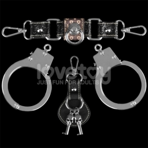 Rebellion Reign Metal Hand Cuffs - Silver