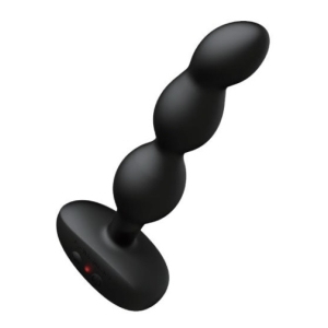 Ridge Vibro Anal Beads - Black