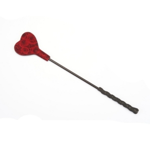 Rosy Lamb Leather Crop - Red