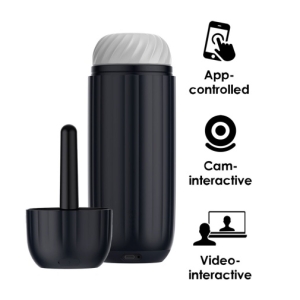 Sam Neo 2 Pro Interactive Heating Masturbator - Dark Blue