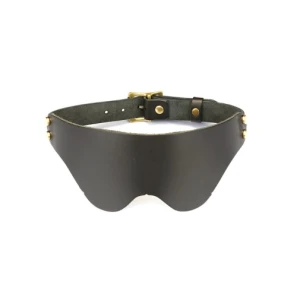 Samurai Leather Blindfold - Black