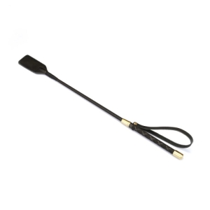 Samurai Leather Crop - Black