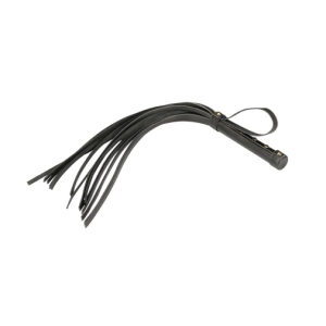 Samurai Leather Whip - Black