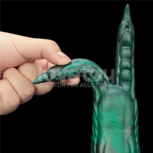 Savage Charm Vibro Dildo - Blue - Image 2