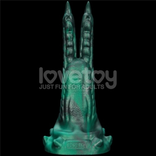 Savage Charm Vibro Dildo - Blue - Image 3
