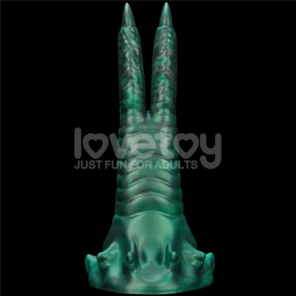 Savage Charm Vibro Dildo - Blue - Image 4