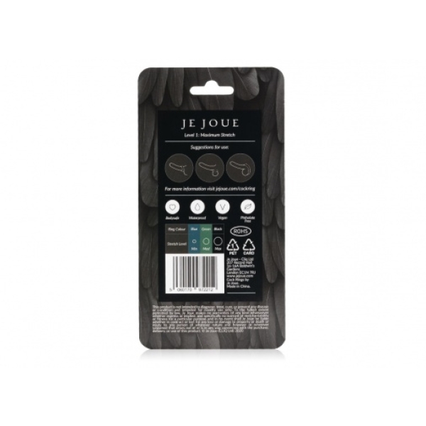 Silicone Cock Ring - Maximum Stretch - Black：圖片 5