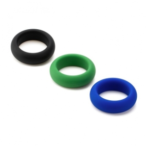 Silicone Cock Ring Trio - 3 Stretch Levels