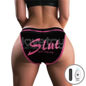 Slut Vibrating Panties L - Black