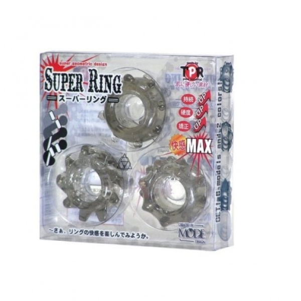 Super Cock Ring Starshape - Smoke - Image 2