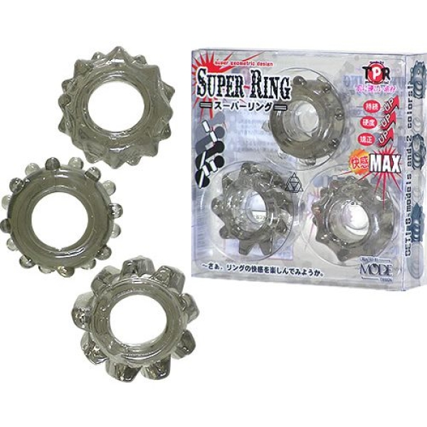 Super Cock Ring Starshape - Smoke - Image 3