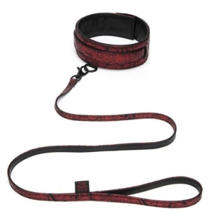 Sweet Anticipation Collar w Leash - Red
