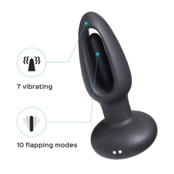 Taper Tapping Prostate Plug - Black：圖片 5