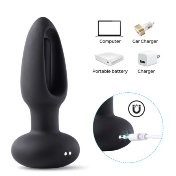 Taper Tapping Prostate Plug - Black：圖片 6