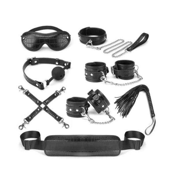 Temptation Bondage Kit 8pcs - Black