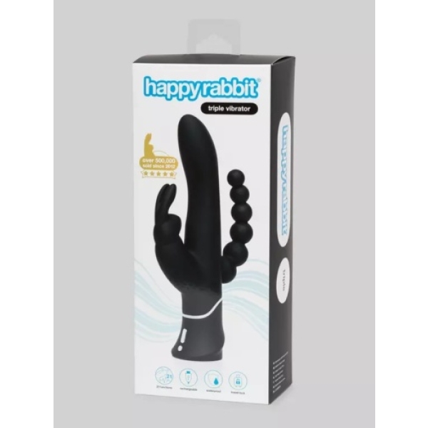 Triple Rabbit Vibrator - Black：圖片 6