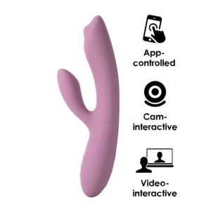 Trysta Neo Interactive Rabbit Vibrator - Romantic Rose