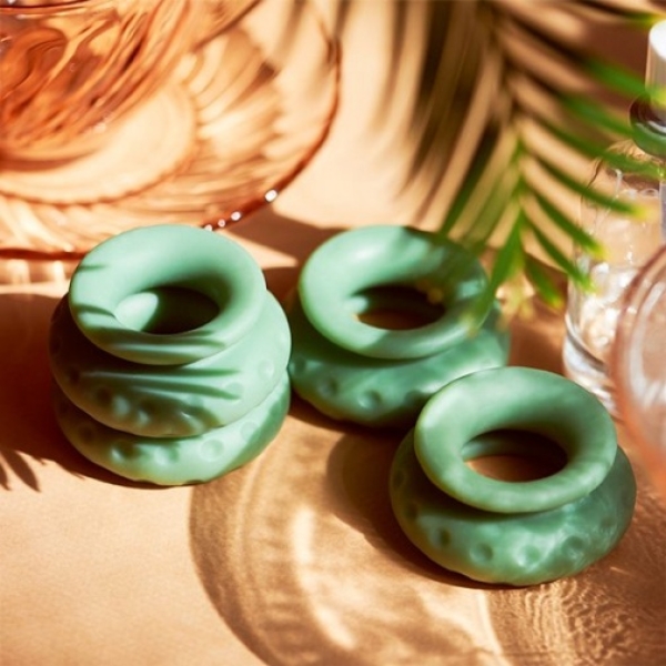 Wider Soft Buffer Rings Set - Sage - Image 3