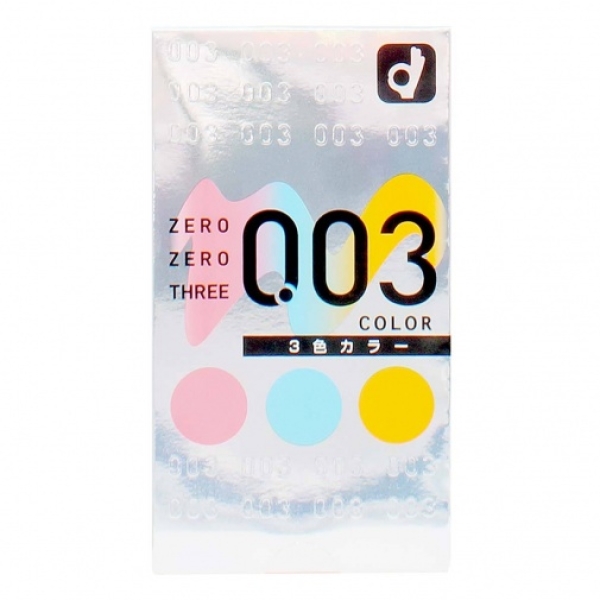 Zero Zero Three 0.03 3-colors (Japan Edition) 12's Pack