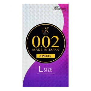 iX 0.02 L-size 6's Pack PU Condom
